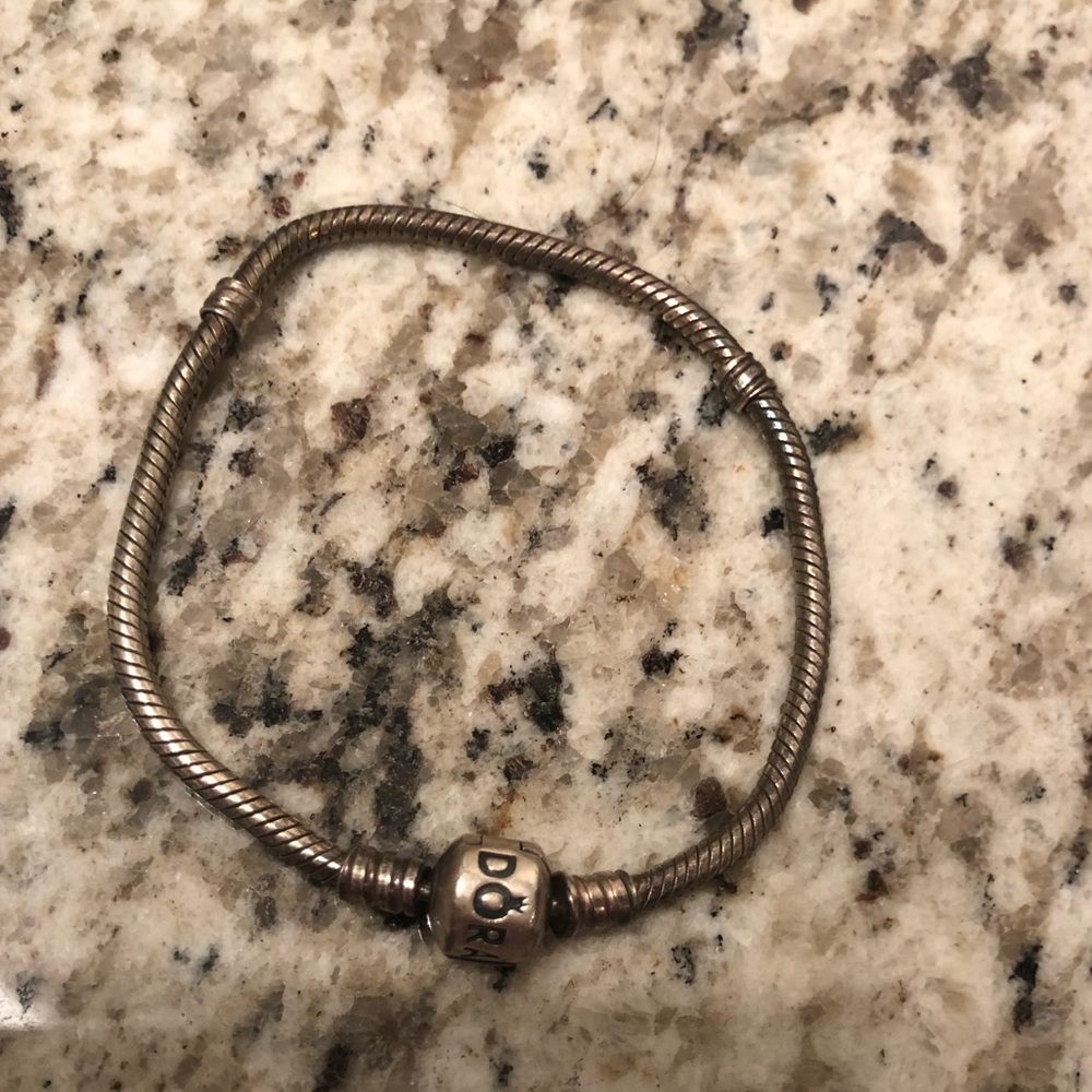 Pandora Sterling Silver clasp charm bracelet